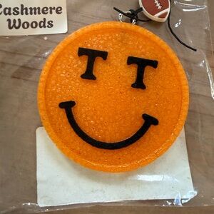 Orange Smiley UT Face CAR FRESHIE